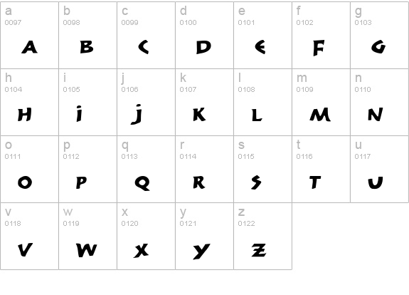 300 Trojans Expanded lowercase a-z preview