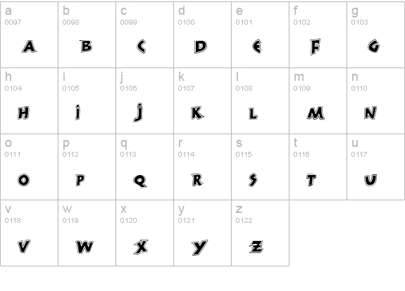 300 Trojans Greco lowercase a-z preview