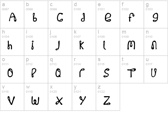 32768 NO lowercase a-z preview