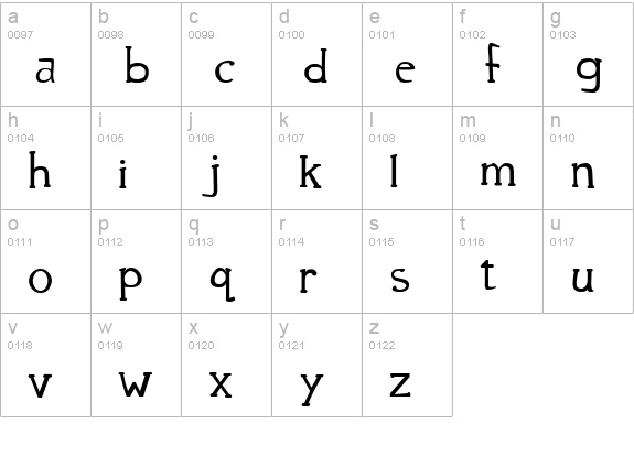 39 Smooth lowercase a-z preview