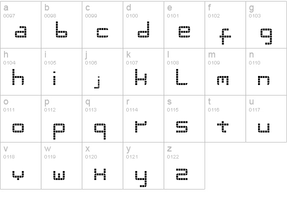 3t lowercase a-z preview