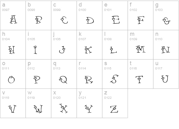 4 my lover lowercase a-z preview