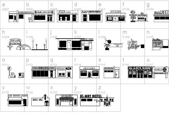 50's Yesterdings JL lowercase a-z preview