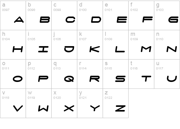 7 days fat oblique lowercase a-z preview