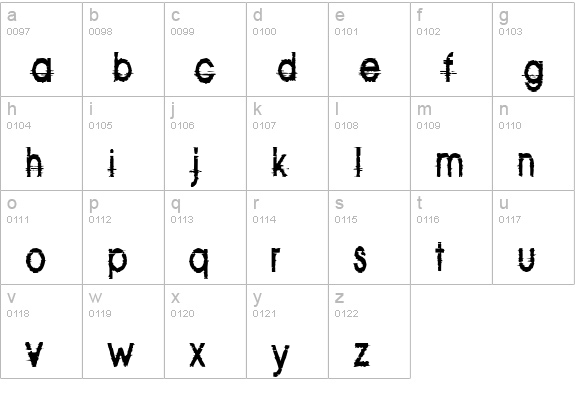 814yzx lowercase a-z preview