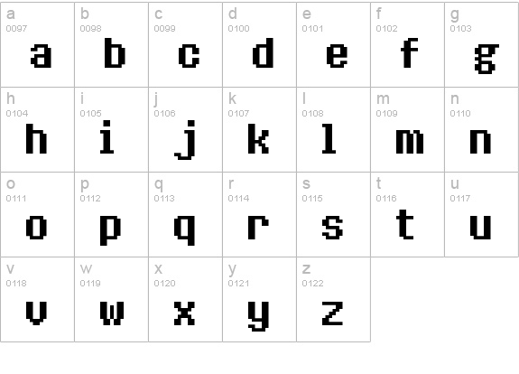 8bitoperator lowercase a-z preview
