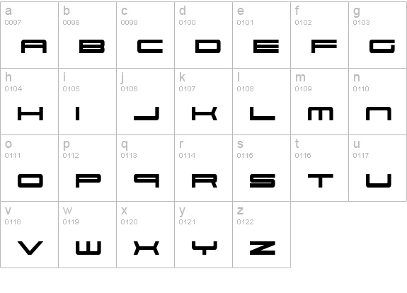 911 Porscha Bold lowercase a-z preview