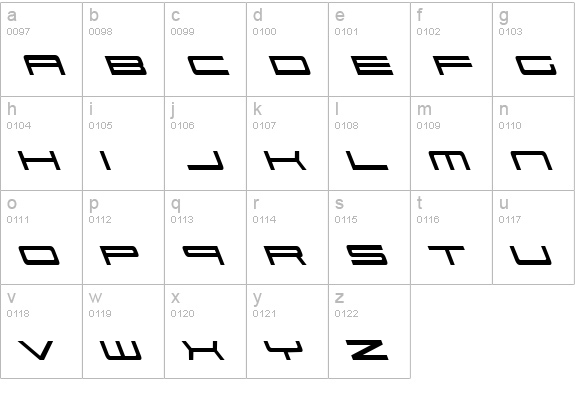 911 Porscha Leftalic lowercase a-z preview