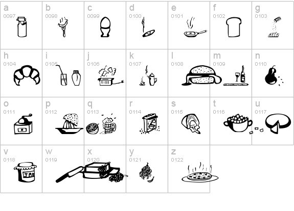 P'tit-Déj lowercase a-z preview