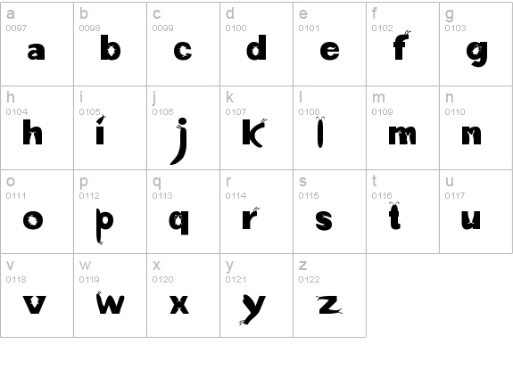 a bug's life lowercase a-z preview