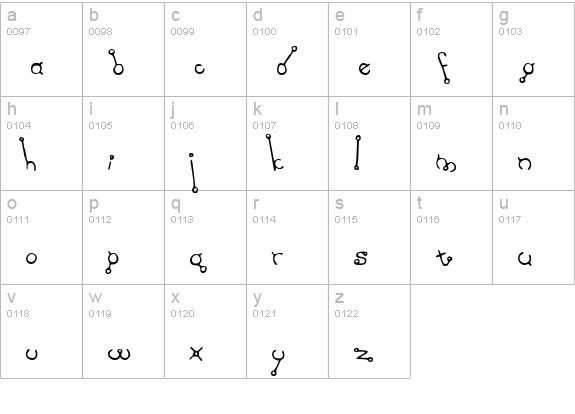 A Drink For All Ages lowercase a-z preview