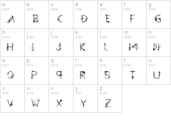 A new Heard Decorative - LJ-Design Studios Decorativa lowercase a-z preview
