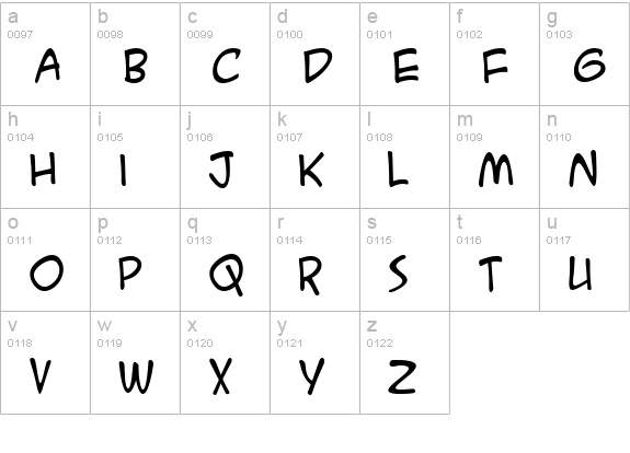 A.C.M.E. Secret Agent lowercase a-z preview