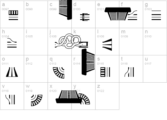 A44-racings lowercase a-z preview