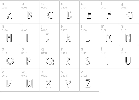 a_Lancet3D lowercase a-z preview