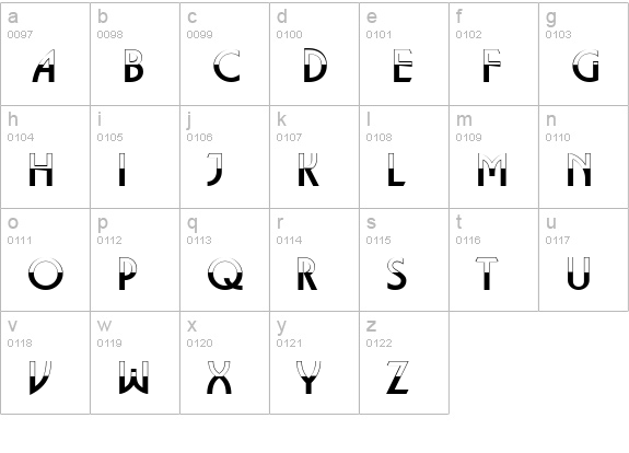 a_LancetB&W lowercase a-z preview
