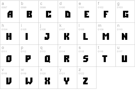 a_Simpler Bold lowercase a-z preview