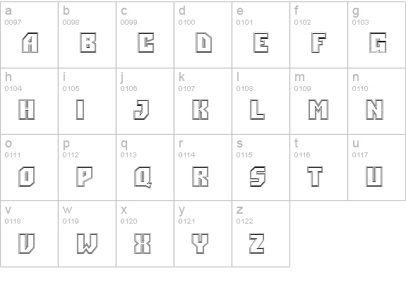 a_Simpler2Otl Bold lowercase a-z preview