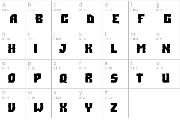 a_SimplerBrk Bold lowercase a-z preview