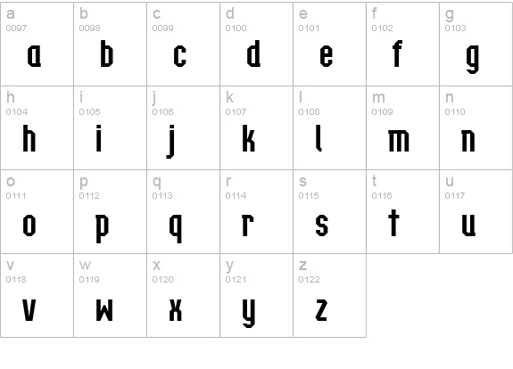 a_Technics DemiBold lowercase a-z preview