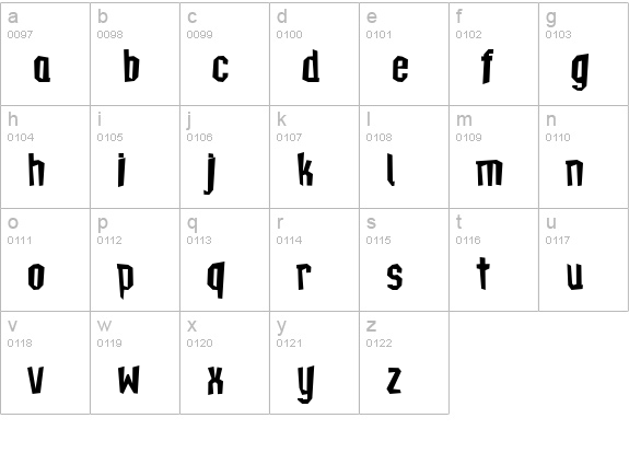 a_TechnicsBrk DemiBold lowercase a-z preview