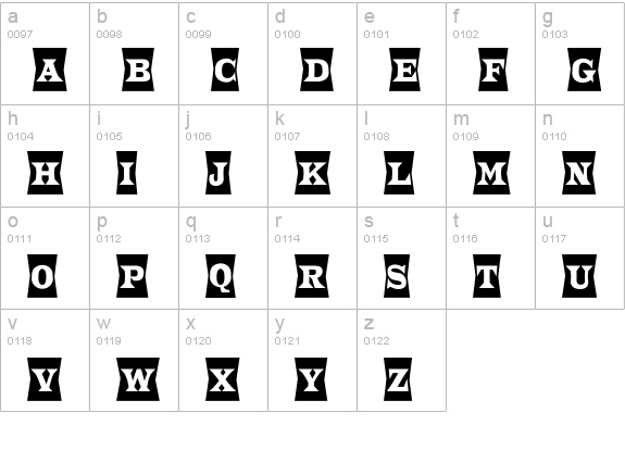 a_TrianglerCmFld lowercase a-z preview