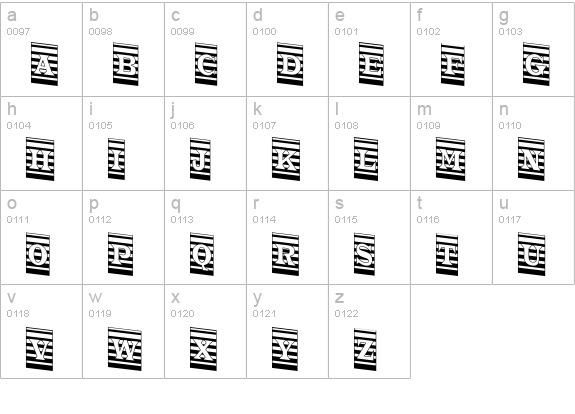 a_TrianglerCmMrDn lowercase a-z preview