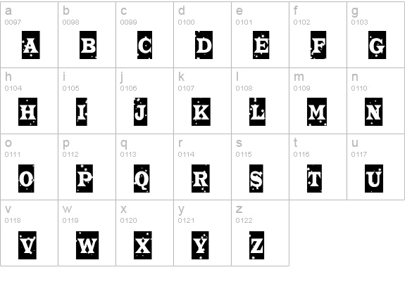 a_TrianglerCmStNt lowercase a-z preview