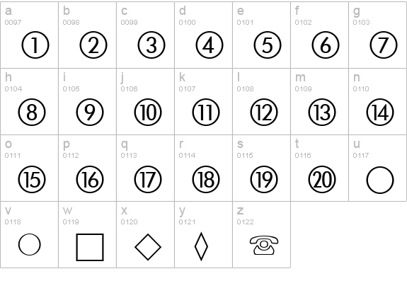 Abacus Two SSi lowercase a-z preview