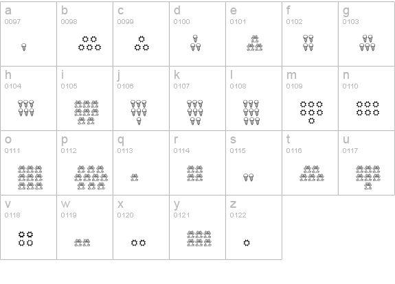 AbcMath lowercase a-z preview