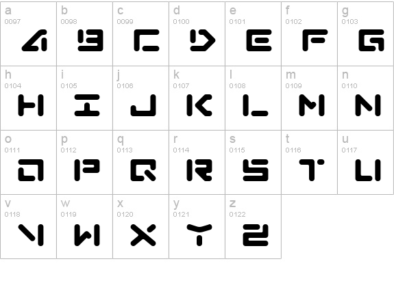 Abduction lowercase a-z preview