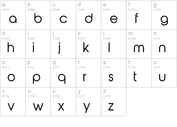 abeatbyKai lowercase a-z preview