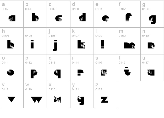 Abracadabra lowercase a-z preview