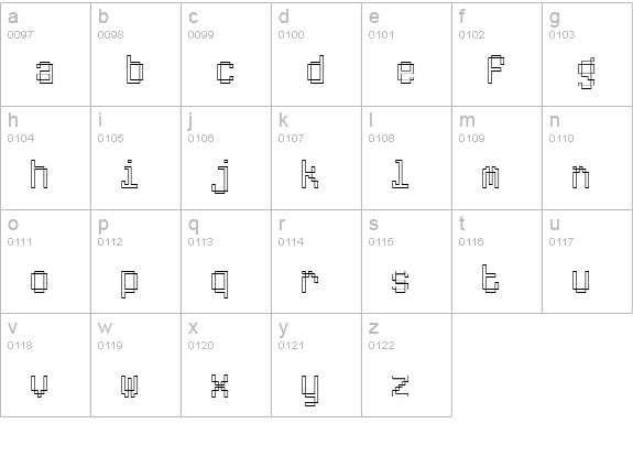 ABS6 lowercase a-z preview