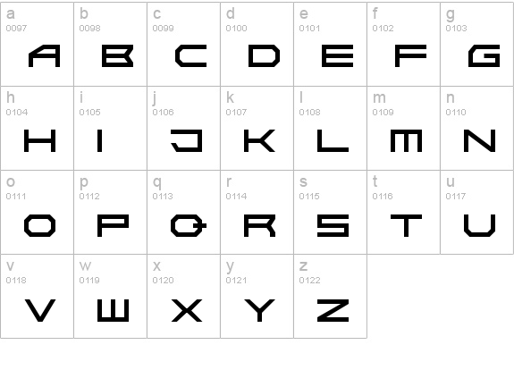 Absolute Zero
 lowercase a-z preview