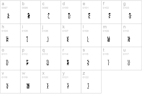 accient lowercase a-z preview