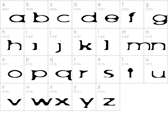 AchillesBlurLight-Extended lowercase a-z preview