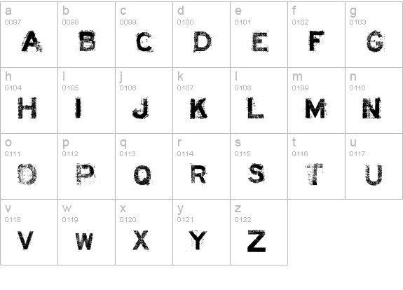 ACID LABEL___ lowercase a-z preview