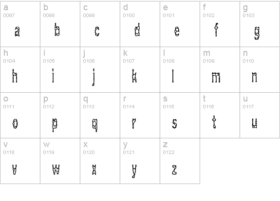 Acid Reflux BRK lowercase a-z preview