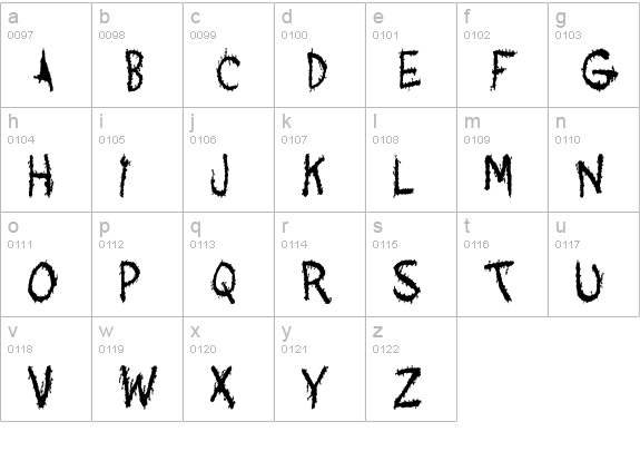 Acquaintance lowercase a-z preview