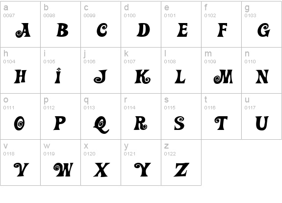 Action Is JL lowercase a-z preview