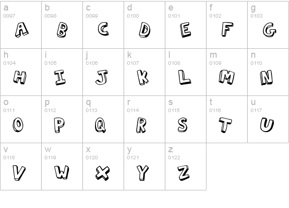Action Jackson lowercase a-z preview