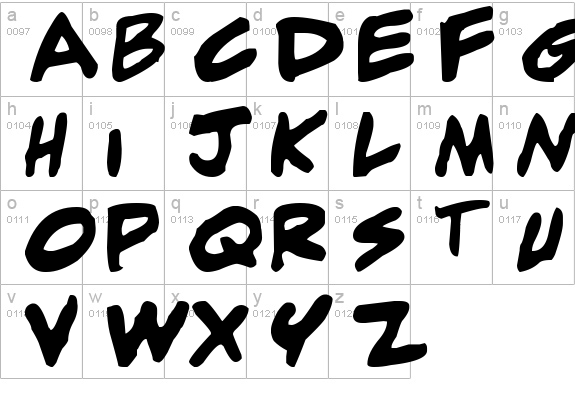 adam warren 0.2 Bold Italic lowercase a-z preview