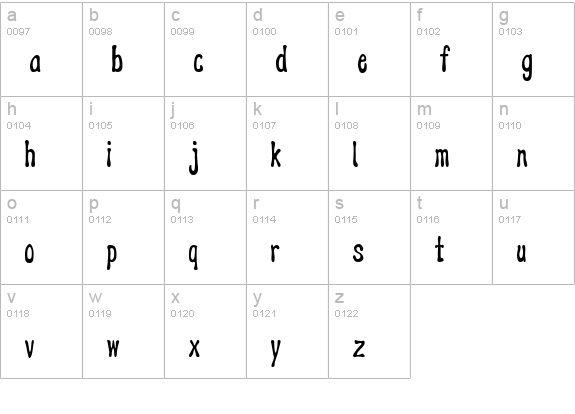 AddJazz lowercase a-z preview