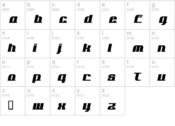AddLoops Normal lowercase a-z preview
