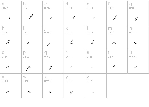 Adine Kirnberg Regular lowercase a-z preview