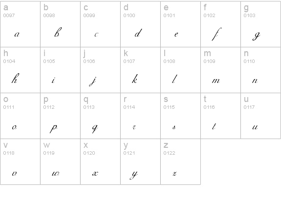 AdineKirnberg-S lowercase a-z preview