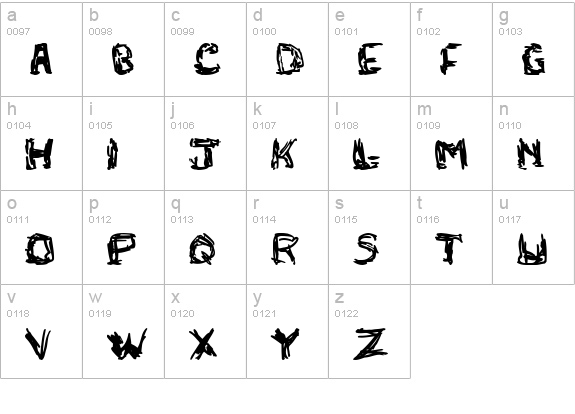adlock lowercase a-z preview