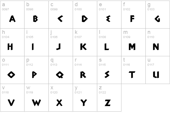 Adonais lowercase a-z preview