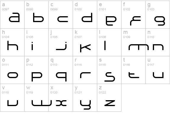 Adrenalin lowercase a-z preview